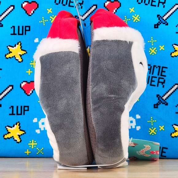 Squishmallow Luna or Jen Penguin Christmas Slippers Size 11-12 UltraSoft Plush - Picture 3 of 6